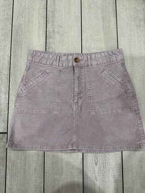 American Eagle Outfitters Lavender Corduroy Mini Skirt